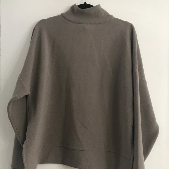 Calia Women's Fall Textured 1/4 Zip in Gauntlet Gray size XXL NWT - Picture 4 of 8